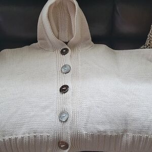 BNWOT PURE Hand knit poncho/cardigan L/XL